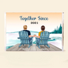 Together Since - Personalized  Rectangle Acrylic Plaque Gift For Him For Her Husband &amp; Wife