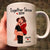 Man Holding Woman Kissing Together Since Gift For Couple Personalized Mug