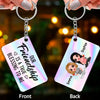 Our Friendship Is A True Blessing Pretty Doll Women Besties Sisters Personalized Acrylic Keychain