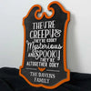 They&#39;re Creepy, They&#39;re Kooky - Family Personalized Custom Shaped Home Decor Wood Sign - Halloween Gift, House Warming Gift For Family Members