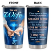 Once Upon A Time - Couple Personalized Custom Tumbler - Gift For Husband Wife, Anniversary