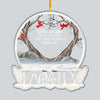 Those We Love Don&#39;t Go Away - Personalized Family Shaped Acrylic Ornament