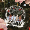 Those We Love Don&#39;t Go Away - Personalized Family Shaped Acrylic Ornament
