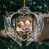 Custom Photo Although You Cannot See Us We Are Always With You - Memorial Personalized Custom Ornament - Acrylic Heart Shaped - Sympathy Gift For Family Members